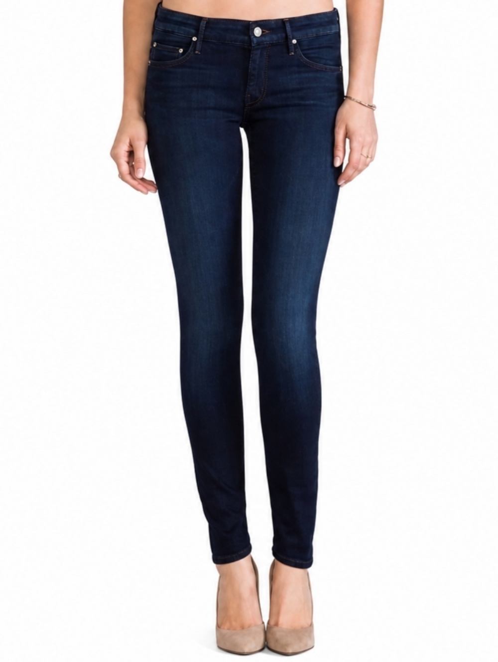 MOTHER The Looker The Missing Hour Mid Rise Skinny Jeans Womens Size 28
